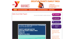 Desktop Screenshot of decaturcountyfamilyymca.org