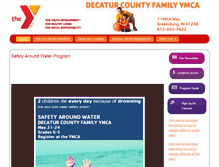 Tablet Screenshot of decaturcountyfamilyymca.org